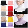 Fashion With Wooden Ears Windproof Knitted Fake Collar Scarf Turtleneck Warm