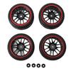 4 Pcs 110 RC Car Tires Rubber Plastic Strong Cushioning High Wear Resistance RC Off Road Car Tyres