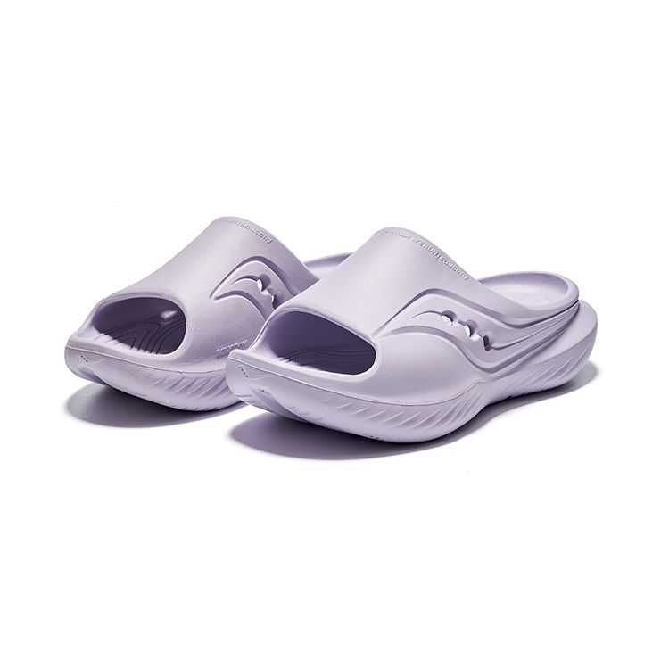 SAUCONY Cradle Lightweight Comfortable Non-Slip Durable Slide Sandals Unisex Sandals Purple S28901-9