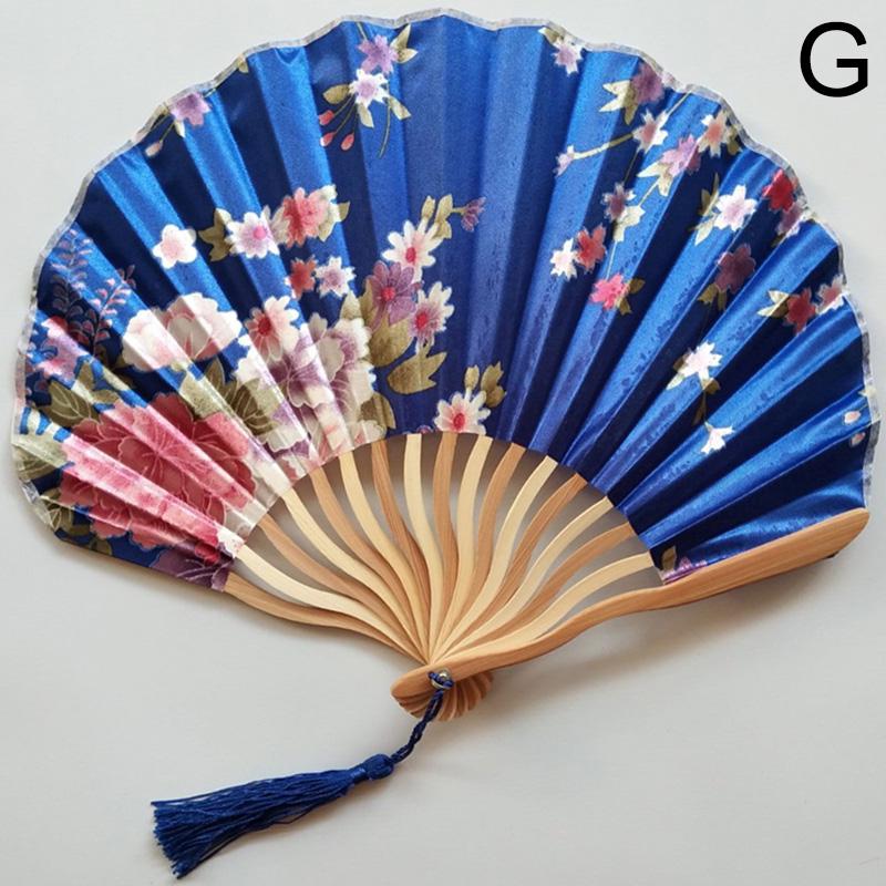 Ручные веера в китайском стиле с индивидуальным узором, шелковые бамбуковые складные веера, ручной свадебный веер, крутой веер с бамбуковыми цветами