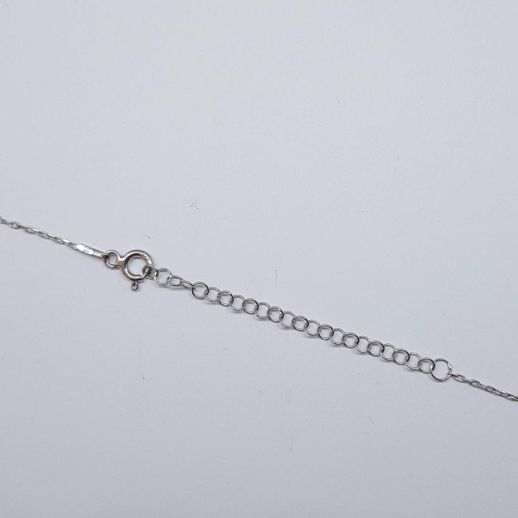 Mystic Jewels Ожерелье из синего стекла от сглаза на удачу, серебро 925 пробы, длина цепочки от сглаза, стекло Dalia's - - - 40~45 см, защита,