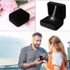 Jewelry Gift Box 6*5*3.8cm Led Light Ring Box Ring Box Holder Material: Velvet For Wedding Ceremony Proposal Gift For Couples