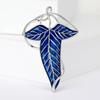Women Brooch Leaf Shape Enamel Oil Dripping Plant Style Anti-slip Polished Coat Collar Bag Scarf Hat