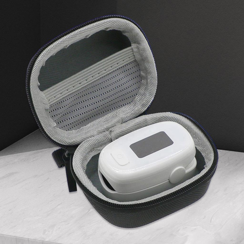 Protective Case Compact Storage Bag Travel Oximeter Bag Oximeter Holder Shockproof Case for Fingertip Pulse Oximeter