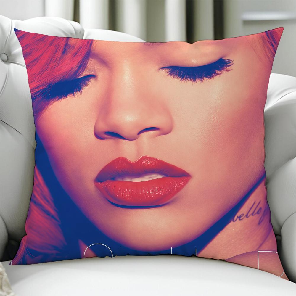 RRihannaES Singer cushion cover Birthday Anniversary Gifts Double Sided Printed Zipper Cushion Cover Soft Skin Bedding