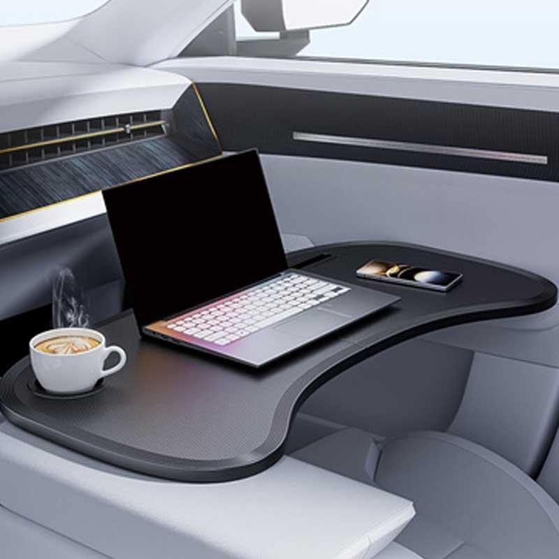 1pc Car Foldable Steering Wheel Table, Car Storage Table, Car Office Storage Artifact, Car Portable Folding Table, Folding Car T