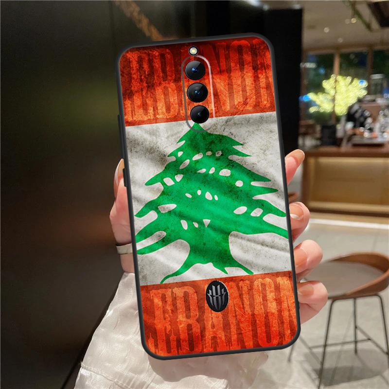 Lebanon Flag Map Case For Red Magic 9 8S 8 Pro Plus Cover For ZTE Nubia Red Magic 6S 7S 6 7 Pro 6R 5S 5G