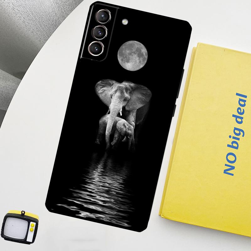 Чехол Природа Слоненок для Samsung Galaxy S22 S23 Ultra Note 20 10 Plus S9 S10 S20 S21 S23 FE