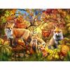Full 5D Diy Diamond Painting Cartoon Animal Foxes Mosaic Embroidery Cross Stitch Home Decor Handmade