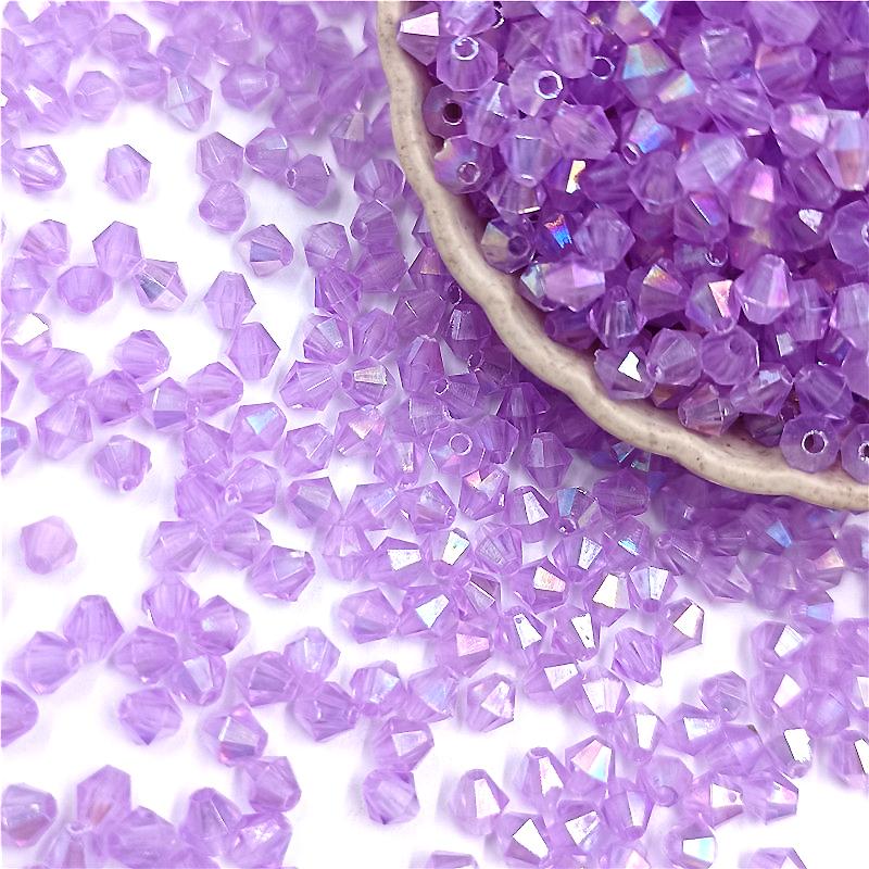 Материал браслет из бисера 300 шт. 4 мм 4 мм новые аксессуары из бисера своими руками алмазные бусины плетеное кольцо прозрачное ожерелье акриловые заостренные бусины поставка