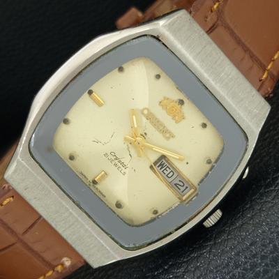 CRYSTAL AUTOMATIC 46941 ВИНТАЖНЫЕ ЯПОНСКИЕ МУЖСКИЕ ЧАСЫ С ОРИГИНАЛЬНЫМ ЦИФЕРБЛАТОМ a704938-1