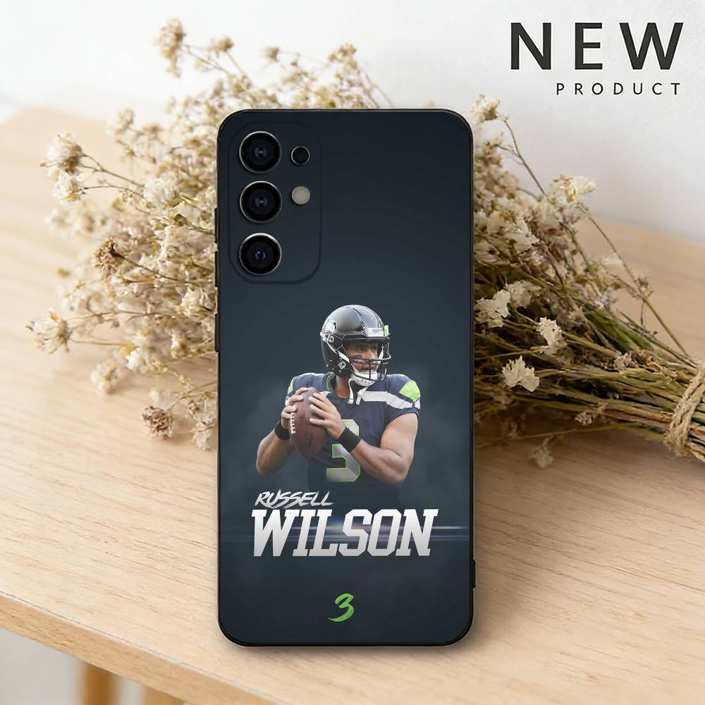 R-Russell Rugby Wilson 3 phone Case For Samsung S26,25,24,21,22,23,30,20,Ultra,Plus,Fe,Lite Black Soft Cover