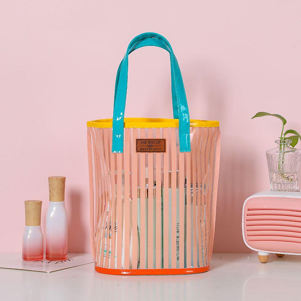 Новая прозрачная переносная сумка большой емкости Jelly Bag Летняя пляжная сумка Сумка через плечо Сумка для покупок MIT