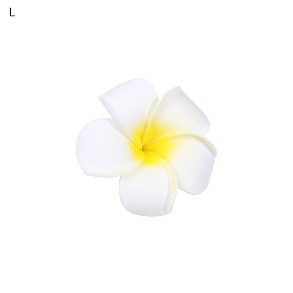 Gift Simulation Women Girl Beach Seaside White Plumeria Hairpin Flower Hair Clip