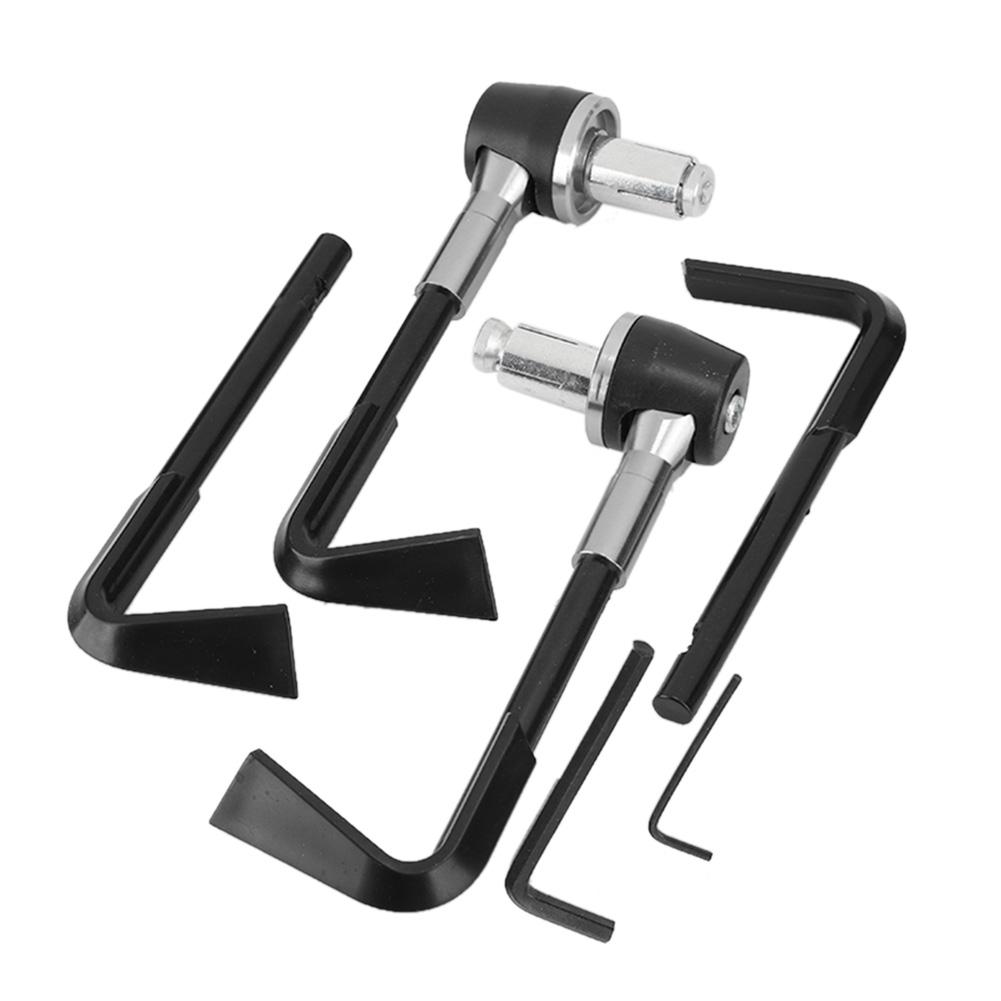 CNC Motorbike Handgrip Guard Brake Levers Guard Motorcycle or Handlebar(Silver)