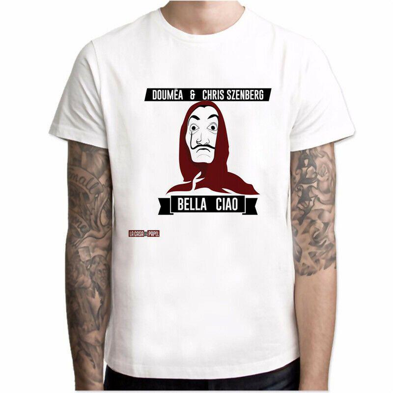 La Casa De Papel T Shirt Money Heist Tv Series Homme Tops House Of Summer Paper