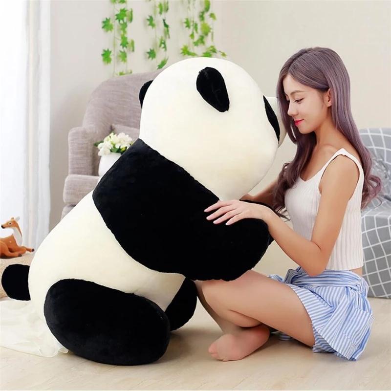 Cute Baby Big Giant Panda Bear Plush Stuffed Animal Doll Animals Toy Pillow Cartoon Dolls Girls Lover Gifts