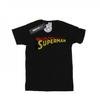 Womens/Ladies Superman Telescopic Crackle Logo Cotton Boyfriend T-Shirt