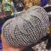 Роскошная желтая томатная вечерняя сумка со стразами и бриллиантами женская клатч-сумка синий хрусталь женская минодьерка свадебная вечеринка кошельки сумки