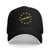 ЕС Европа Европейский Союз Европейский флаг Звезды ЕС Бейсболка Летняя Повседневная Тракерская кепка Для унисекса На открытом воздухе Спорт Солнце Бейсболки