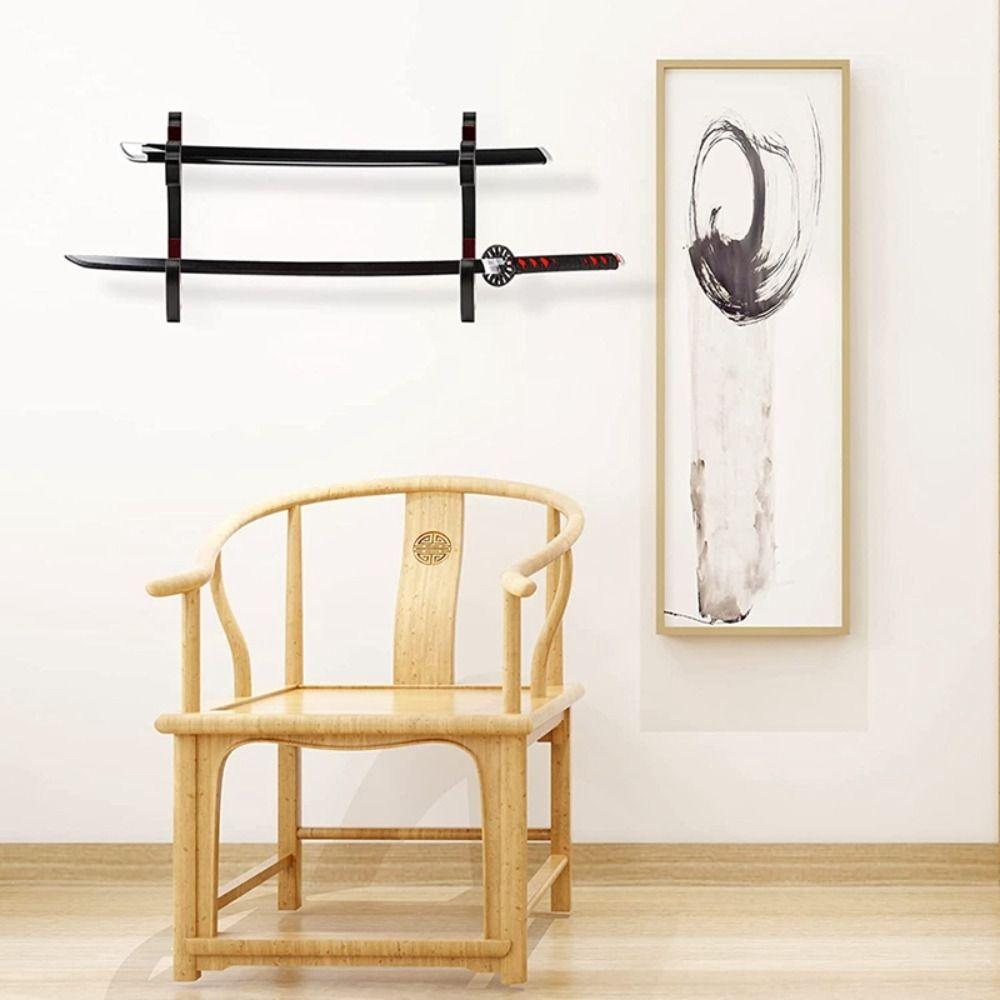 Регулируемый крюк для меча Черный держатель для меча Новая регулируемая стойка для меча Дом