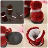 4Pcs Strong Grip Dog Shoes Anti-Scratch Warm Shoes Cozy Pet Shoes  Small Dog