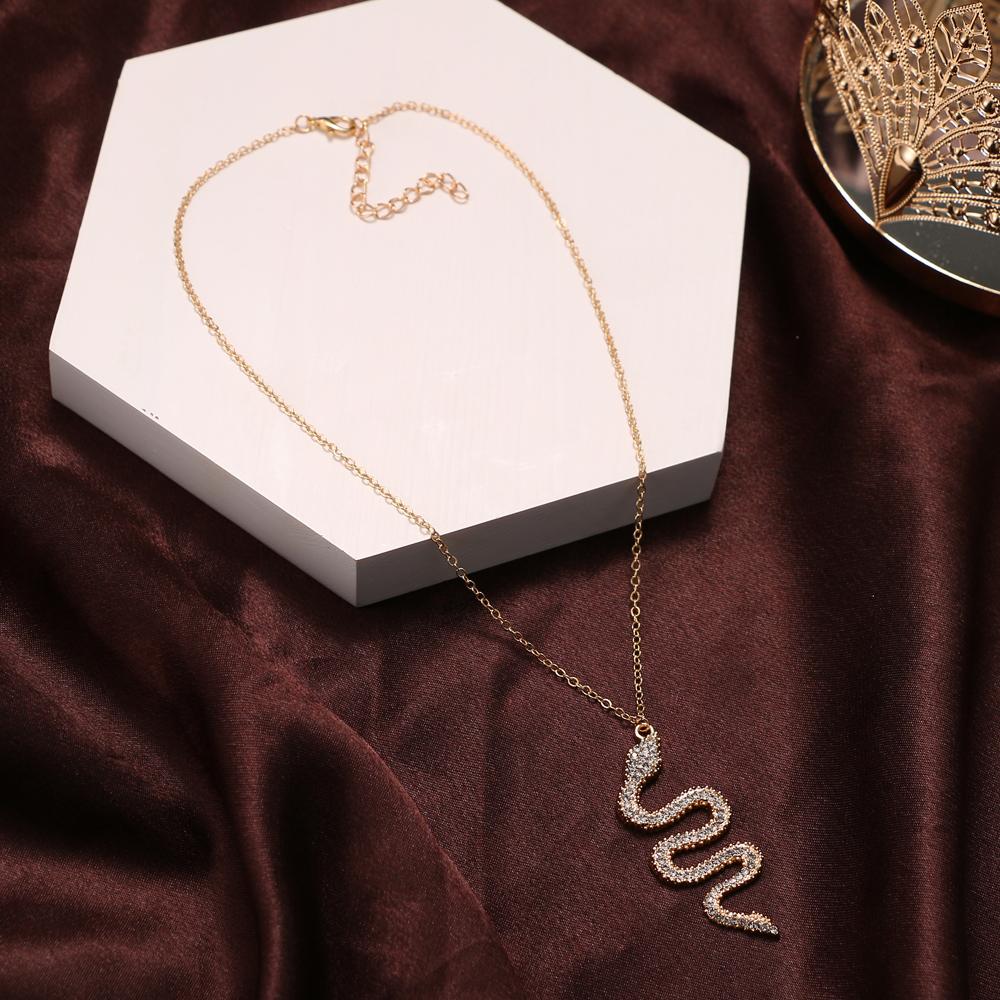 Ожерелье с подвеской в ​​виде змеи, модное ожерелье для девочек, ожерелье с темпераментом