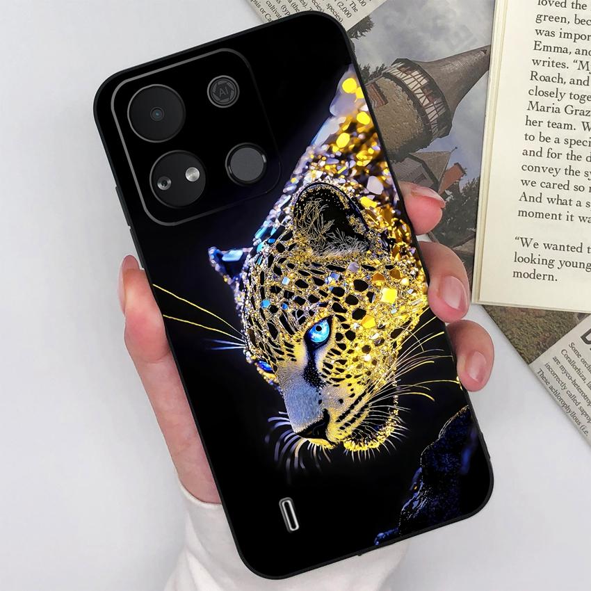 For Itel A04 A05s A16 A18 A23 A25 A26 A17 A33 A56 Phone Case Pretty Bow Pattern Fashion Shell Matte Silicone Anti Drop Protective Covers For Itel Capa