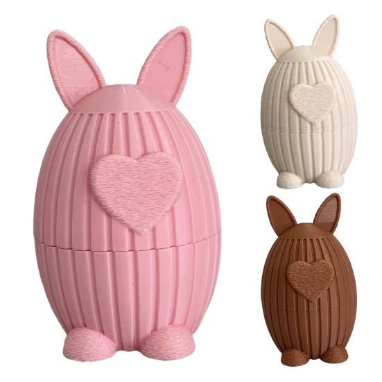 Candy Bowl 3D Printed Egg-Shaped Easter Decoration Kids Safe Smooth Surface Festival Ornament Holiday Treasure Hunts Party Favor