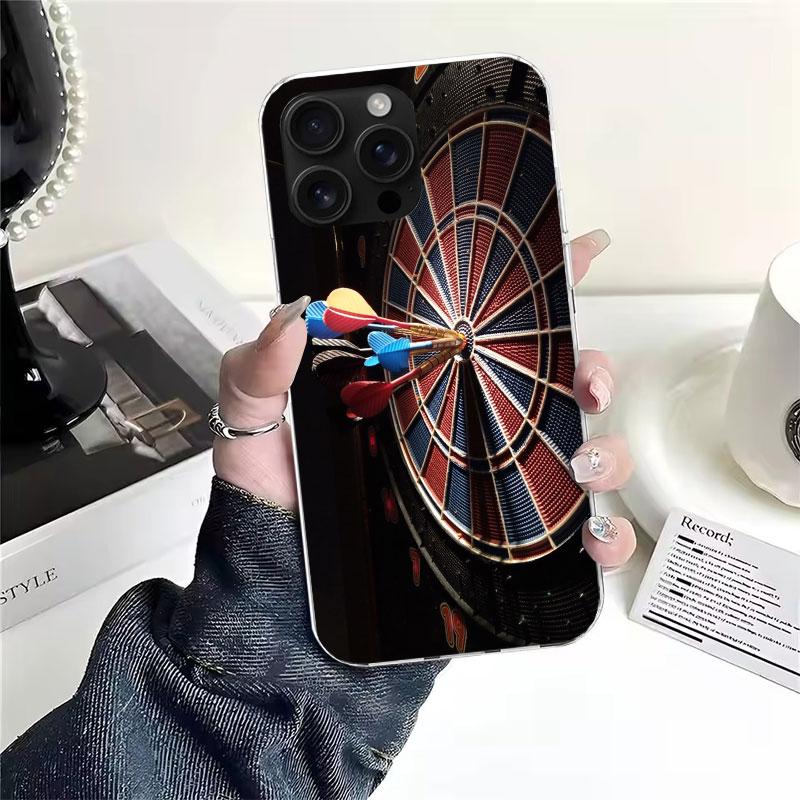 Darts Aesthetics Wire Target Soft Phone Case For IPhone 11 17 Air 16E 16 Pro Max 15 + 14 Plus 13 Mini 12 Apple 7 SE 8 Fundas Coq