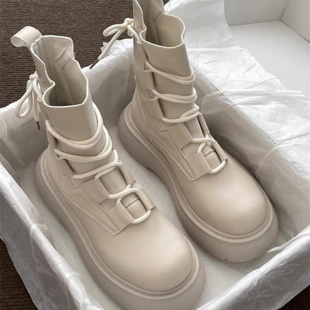 Ботинки Мартина, Обувь на толстой подошве, Обувь, увеличивающая рост, Обувь на шнуровке, Нескользящая обувь, Теплая обувь, Повседневная обувь, Высокие ботинки