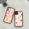 Lovely Strawberry Cake Phone Case Silicone PC+TPU Case for iPhone 11 12 13 Pro Max 8 7 6 Plus X SE XR Hard Fundas
