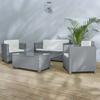 Gray Resin Garden Furniture "Belem" 4 Places Wilsa Garden
