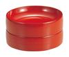 Fukui Craft Soba Noodle 45052020 Drum-Shaped Bowl, Vermilion,