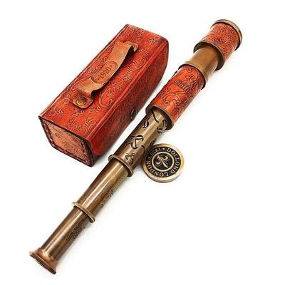 Морской выдвижной телескоп 40,64 см, латунный морской телескоп, антикварный коллекционный телескоп