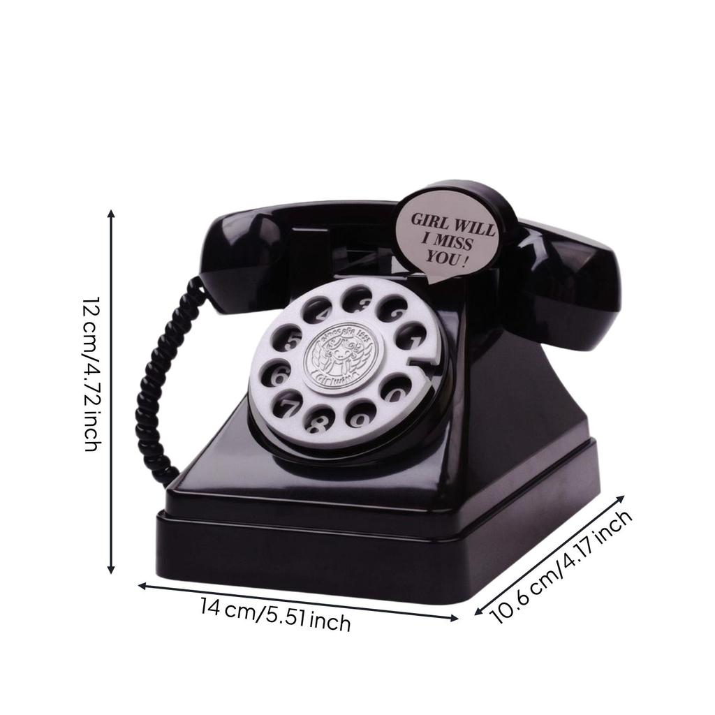 Nostalgic Retro Phone Piggy Bank Classic Telephone Saving Fun