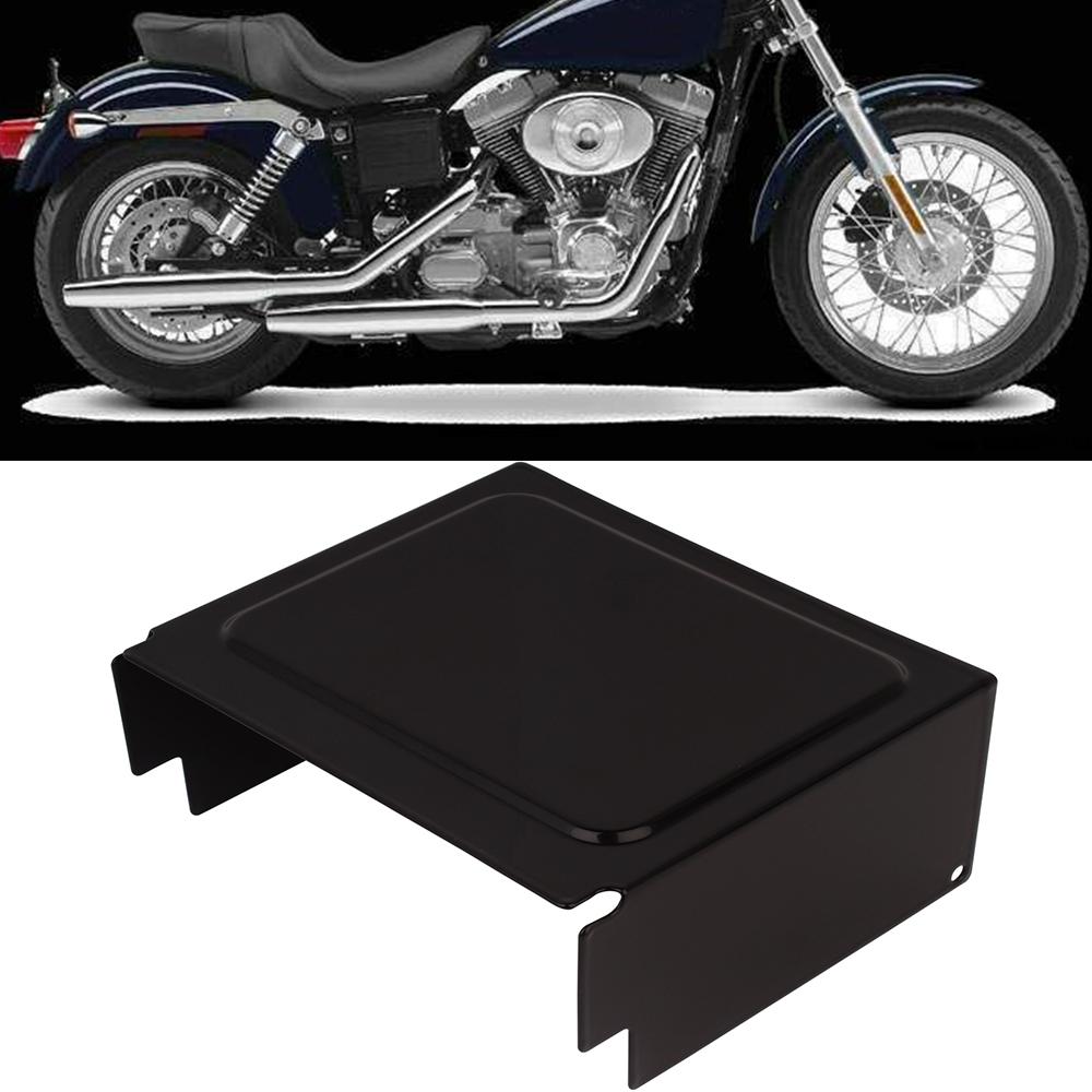 Мотоциклетная Черная Крышка Аккумулятора Со Стороны Двигателя Для Harley Sportster 883 1200 XL 1997-2003 Dyna Low Rider Super Glide 1997-2005