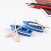 Garden Ornament Micro Landscape Boat Figurine Home Decorations Miniature Ship Artificial Paddle