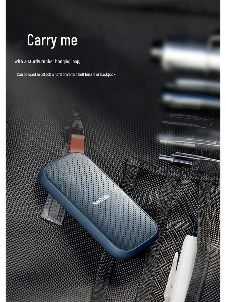 SanDisk E30 Portable SSD (480GB, 1TB, 2TB) High-Speed USB 3.1 Mini Drive for Phones & Computers