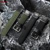 19-мм нейлоновый ремешок для часов Casio FT-500WC Черный Зеленый Коричневый Браслет Холст Кожа Дышащий Спортивный Наручный Ремешок для Мужчин Женщин