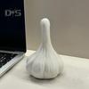 Garlic Duck Resin Figurine Cartoon White Duck Statue Animal Sculpture Home Office Bookshelf Desktop Decoration Ornament