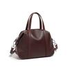 Zency Women's Luxury Solid Color Cowhide Leather Handbag