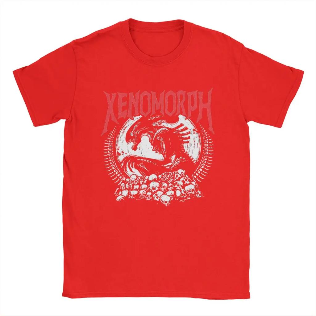 2026 Unisexs TShirt Death Metal Xenomorph Alien Movie Amazing Cotton Tee Shirt Short Sleeve T Shirt O Neck Clothing Summer