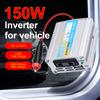 USB Преобразователь напряжения Автомобильный инвертор питания Преобразование USB Крокодилы для аккумулятора Портативный 150 Вт Монтируемый инвертор DC 12V в AC 220V 50Hz 12V Множественная защита