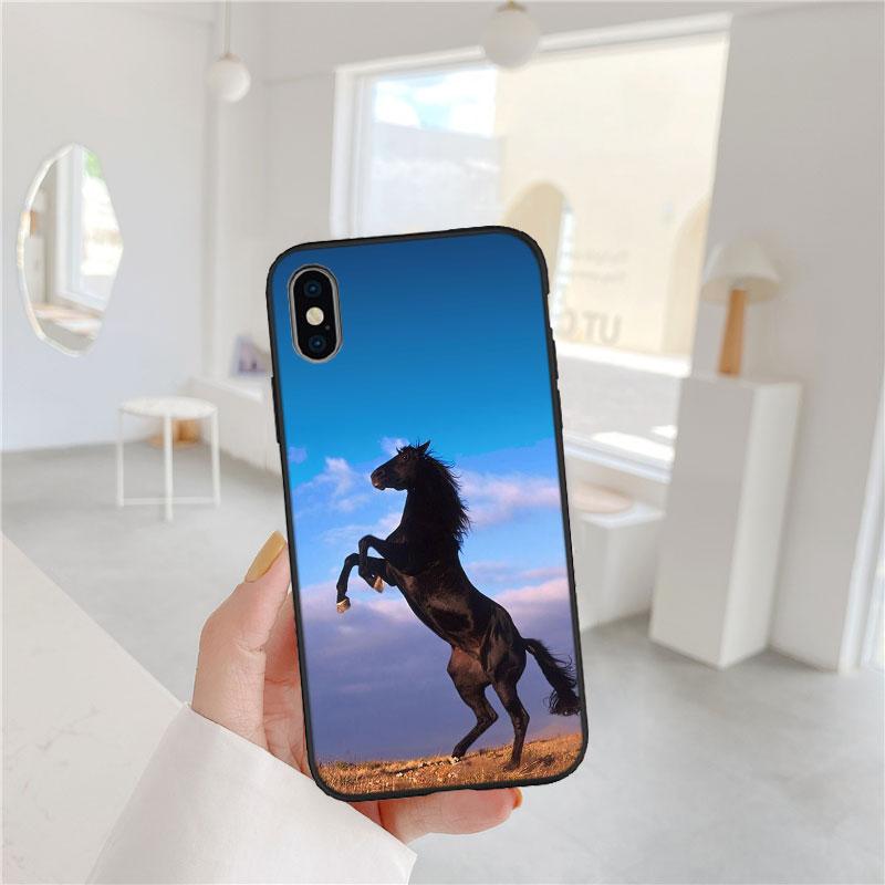 BF56 Мягкий чехол для телефона с рисунком лошади для Redmi Note 8 9 Pro Max 9S 9T 9C NFC 8T 8A 10A A4