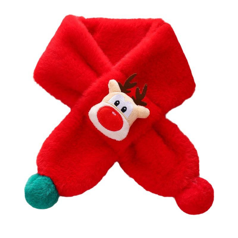 Зимний мультяшный снуд из искусственного кроличьего меха: Уютный плюшевый шарф-манишка для детей и родителей