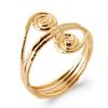 Gold Plated 'Cleopatra' Ring (Sun) - 16 Mm
