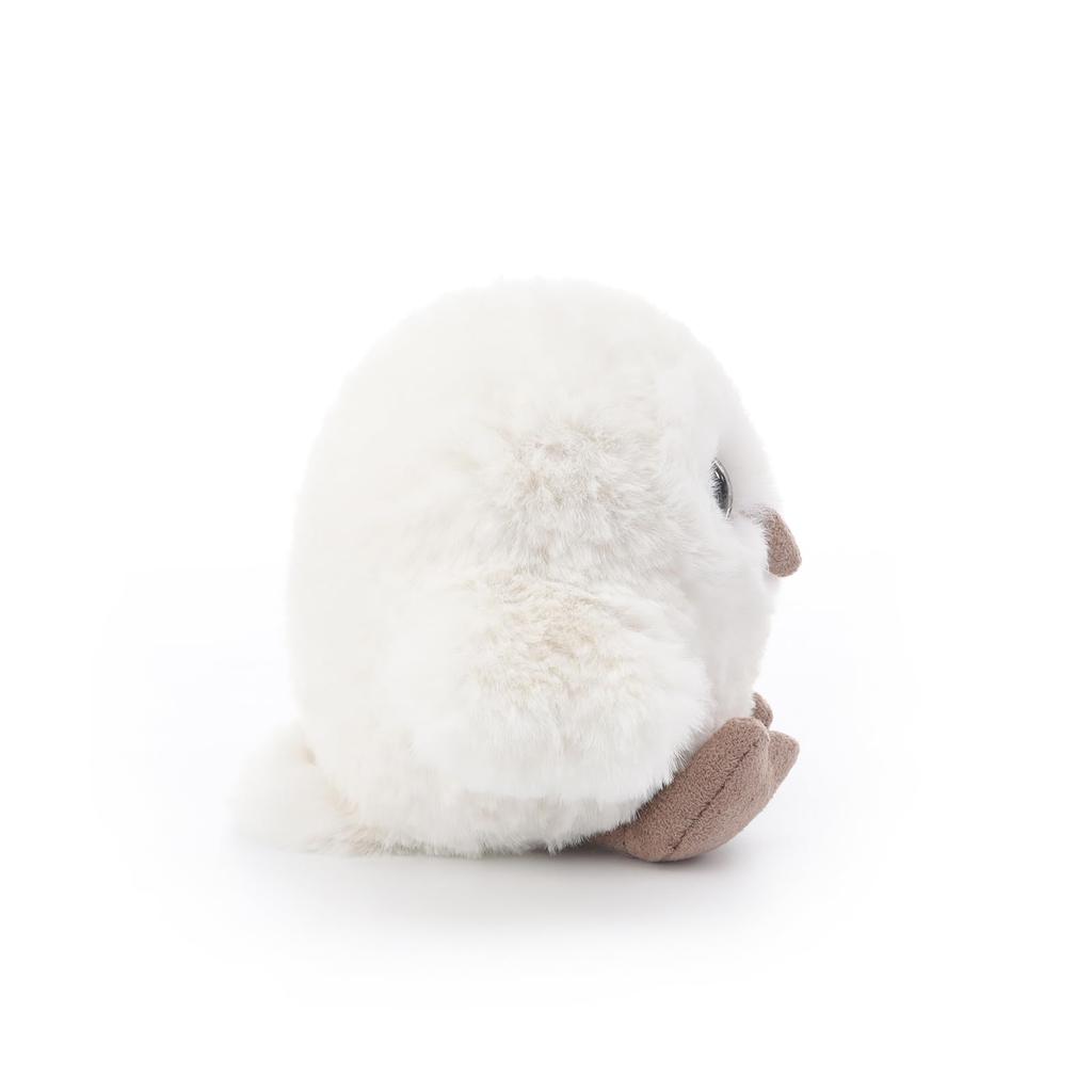 Apricot Lamb Snowy Owl Plush Toy for Kids, Soft and Cute, Fluffy Snowy Owl for Girls and Boys, 12cm