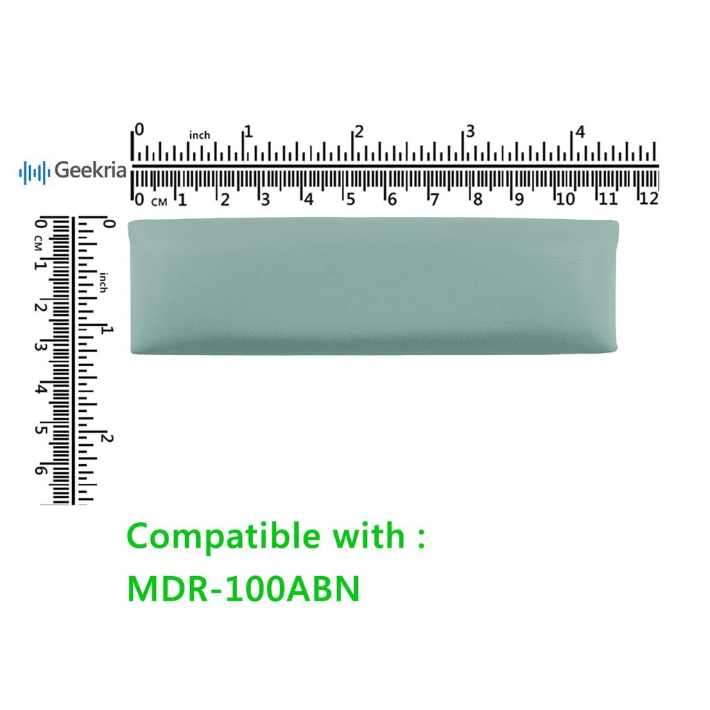 Совместимость оголовья Geekria Оголовье для наушников Protein Leather Pad Совместимость с Sony SONY Замена MDR-100ABN (Серо-зеленый)