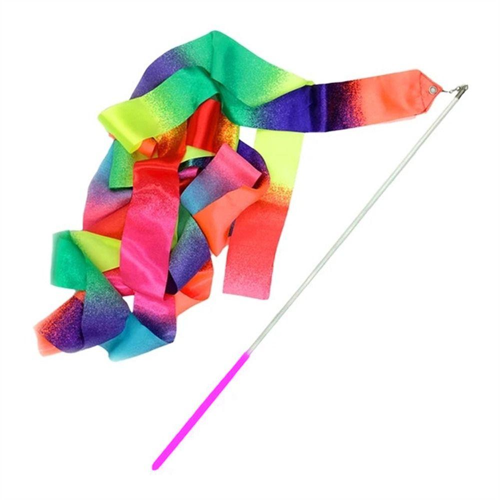Палочка для вращения Гимнастические ленты Лента для ритмической гимнастики Балетный стример Дети